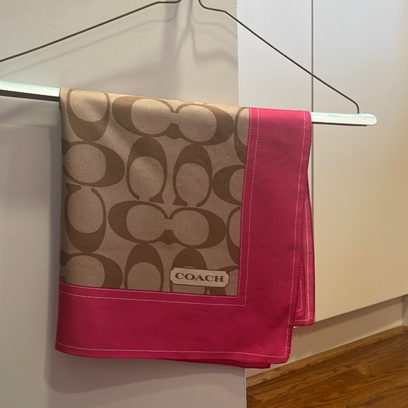 Coach 100% Silk Square Scarf - Picture 2 of 6